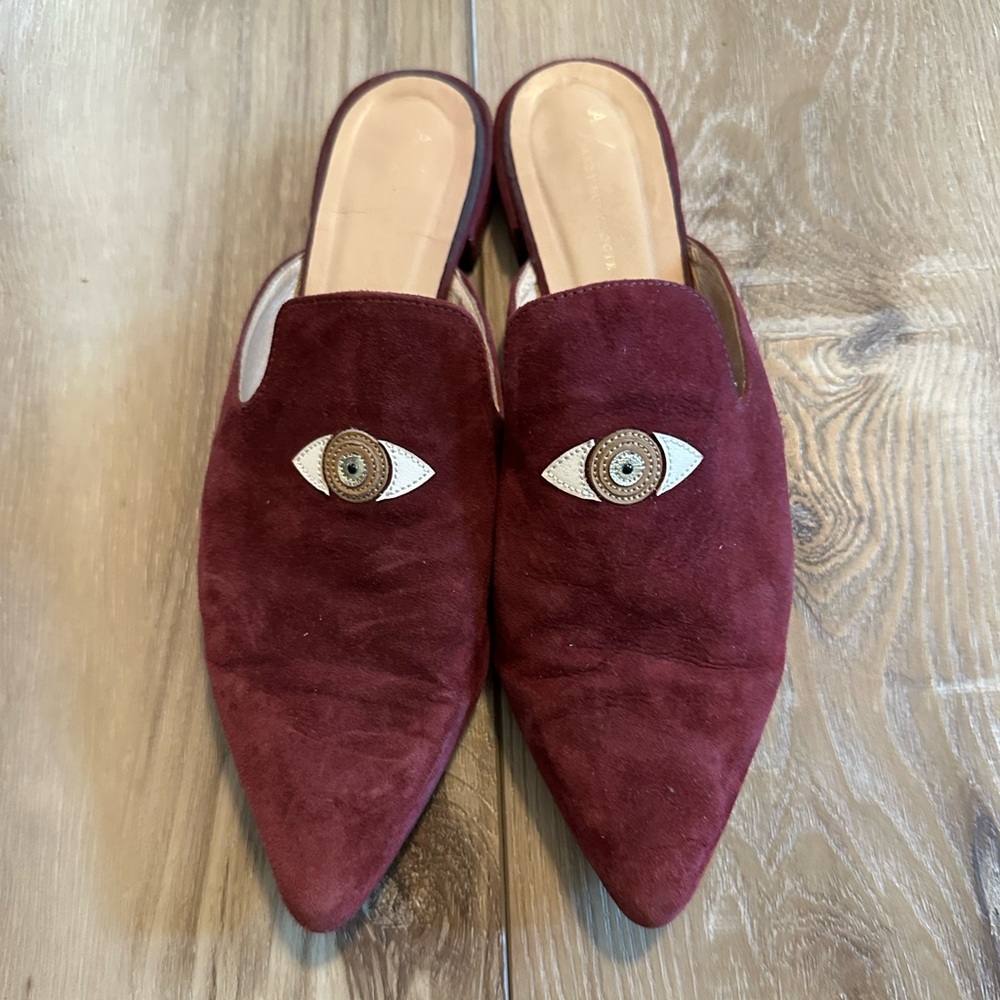 Anthropologie Spirit Eye Mules